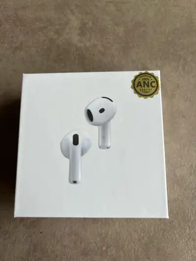 Brand new Apple AirPods 4th generation. These wireless earbuds feature active noise cancellation for...