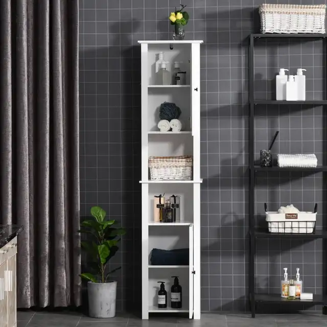 Tall Medicine Cabinet, Freestanding Bathroom Storage Cabinet wit in Bathwares in Markham / York Region - Image 8