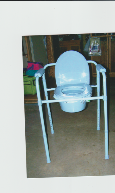 This is a portable commode purchased for my wife but was never used. The unit will support indvidual...