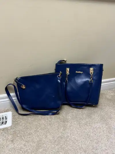 2 Pcs. Women's Fashion Hand Bags (Blue), View more