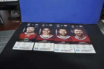 Montreal canadiens unused hockey ticket january lot of 4 season 2009-2010 Include the ticket below :...