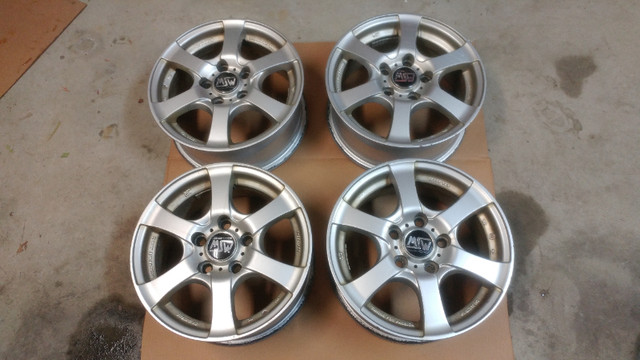 Honda Civic/Acura CSX Alloy wheels 15"x6.5" 5 Bolt x 114.3mm in Tires & Rims in Delta/Surrey/Langley