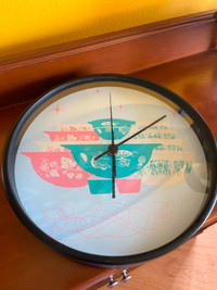 EUC Society6 Vintage Pyrex Bowls Wall Clock