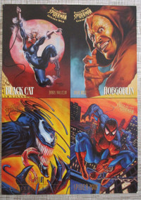Fleer Ultra Spider-Man 4 uncut collector's cards