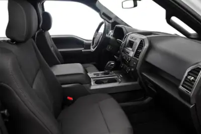 Black cloth seat covering for crew cab With front buckets