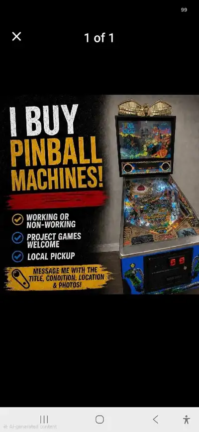I'm on the hunt for pinball machines to add some retro fun to my space! If you have a used pinball m...