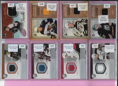 Hockey Cards: 80 Jersey Cards (Roenick, Selanne, Weber, etc.), View more