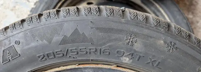 205/55R16 94T Haida Winter tires on rims in Tires & Rims in Dartmouth - Image 2