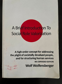 A brief introduction to social role valorization book