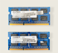 4GB laptop ram DDR3 (2 x 2gb)