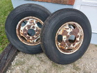 16 inch 8 lug wheels one pair