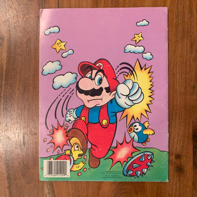 1990 Super Mario Bros Activity Book in Older Generation in Oshawa / Durham Region - Image 2