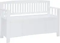 Linon Home Décor Products Cynthia Storage Bench White