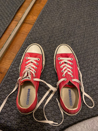 Red Converse shoes