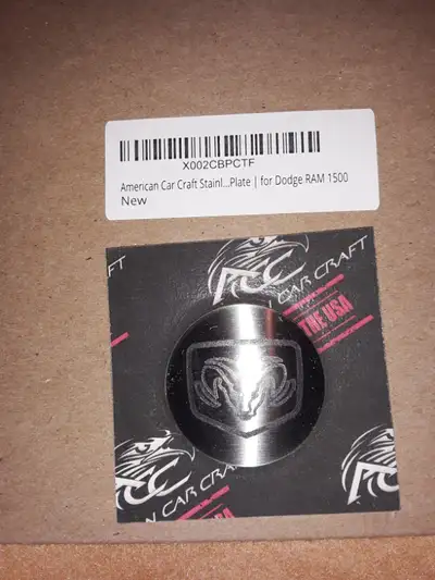 Brand new still sealed American Car Craft Stainless Steel RAM Dial Shifter Trim Plate for Dodge RAM...