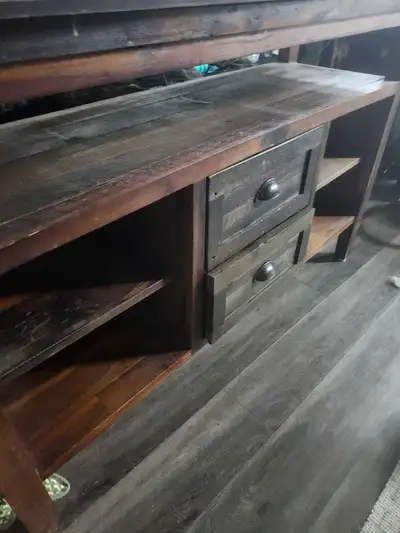 Rustic Wood TV Stand, View more