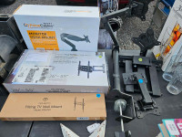 Various tv and monitor mounts