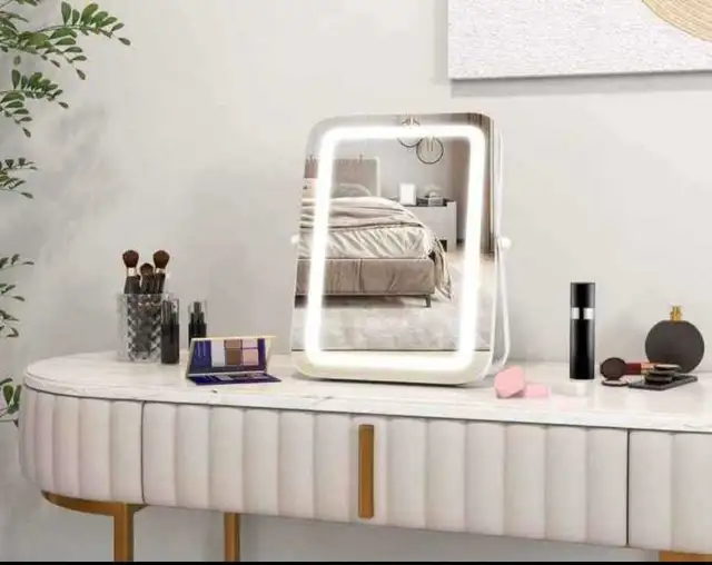 Brand New 16 x 12 Inch Rectangular Vanity Makeup Mirror with 3 C in Home Décor & Accents in Ottawa - Image 5