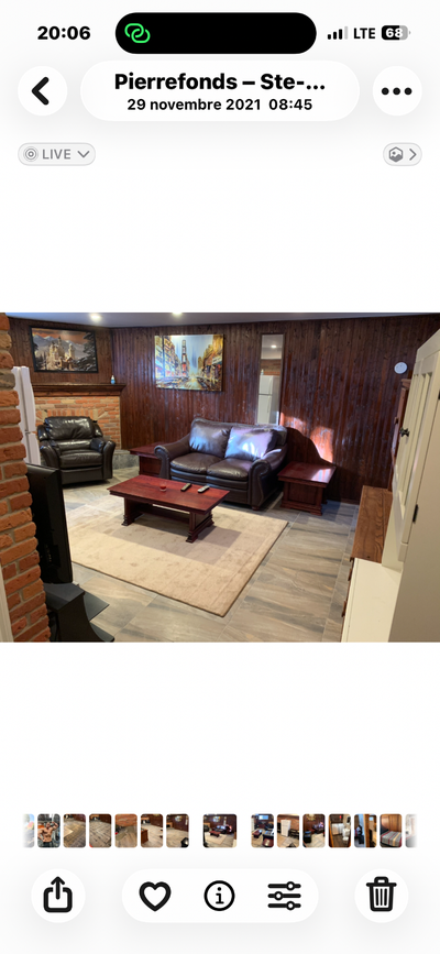 Beautiful basement for rent in private home in Pierrefonds…. All furnished with internet included…....