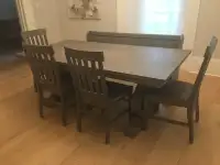 Solid wood dining room set