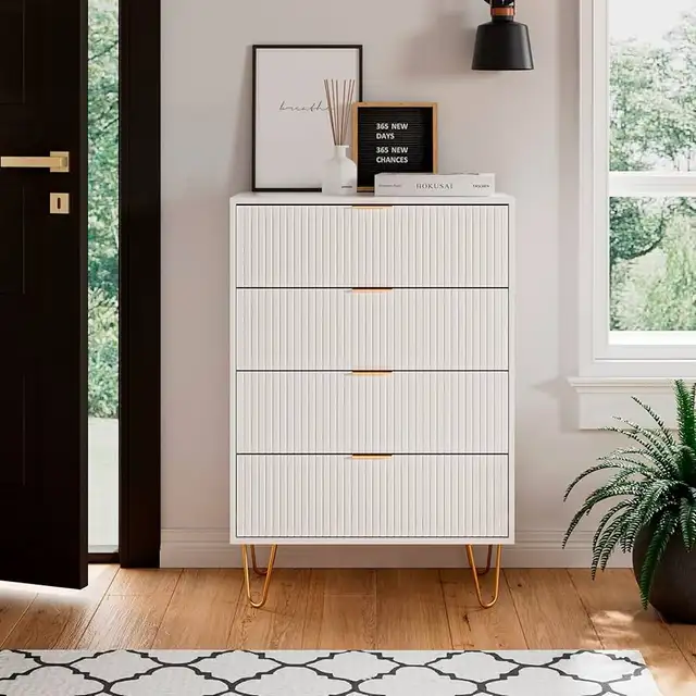 4 Drawer Dresser, Drawer Chest, Tall Storage Chest Cabinet Organ in Dressers & Wardrobes in Markham / York Region - Image 3
