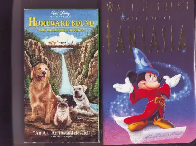 VHS... 2 Walt Disney-Fantasia - Homeward Bound, View more