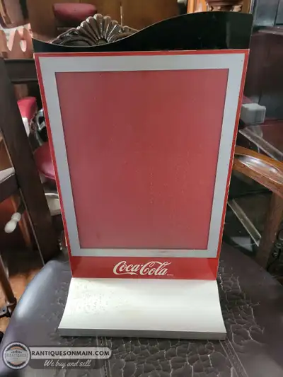 Vintage Coca Cola Menu Display, View more