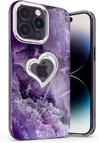 iPhone 14 Pro Max 6.7" - iPhone 14 Pro 6.1 " Heart Shape Case.