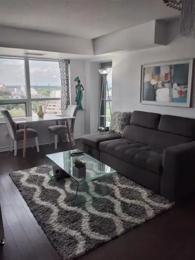 Bright and spacious 2-Bedroom + Den Bathurst and Lawrence area. Primary bedroom features a walk in c...