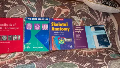 I have many Medical, MRI, and X-ray books etc. etc., These are all books I used to study; they are 1...