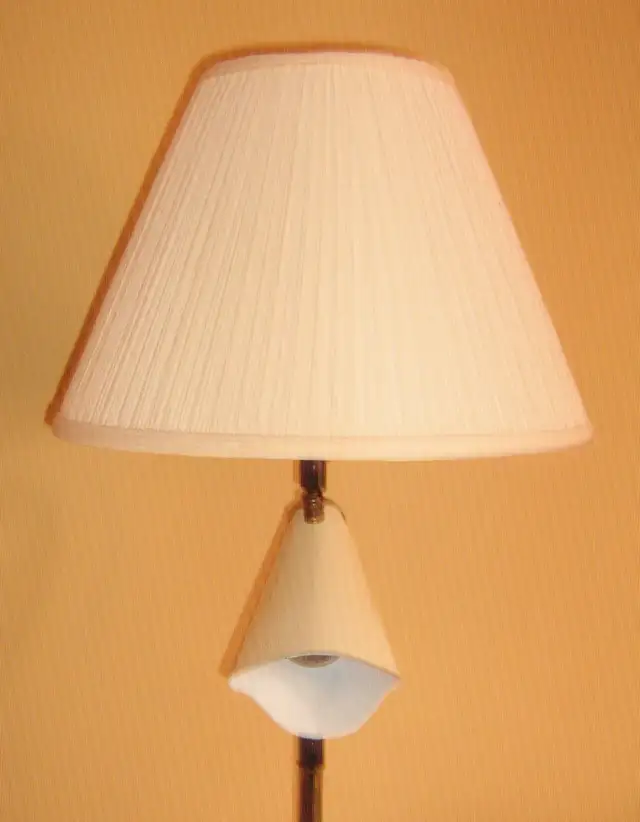 1950S MCM ATOMIC BRASS and WOOD FLOOR LAMP in Indoor Lighting & Fans in City of Toronto - Image 8