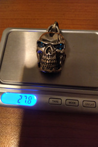 925 Solid Silver Skull