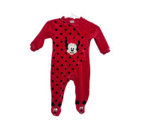 Disney red with black polka dots Pajama with Minie mouse 6 moths