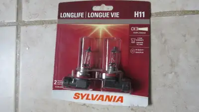 Unopened package Package of 2 H11 (12V/55W) halogen long life (1000hr) DOT approved High quality Syl...