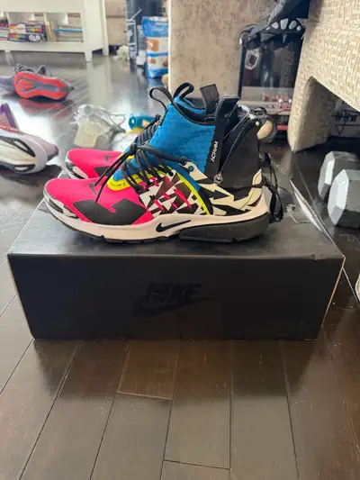 Nike acronym Presto mid - pink and blue size 8 , View more