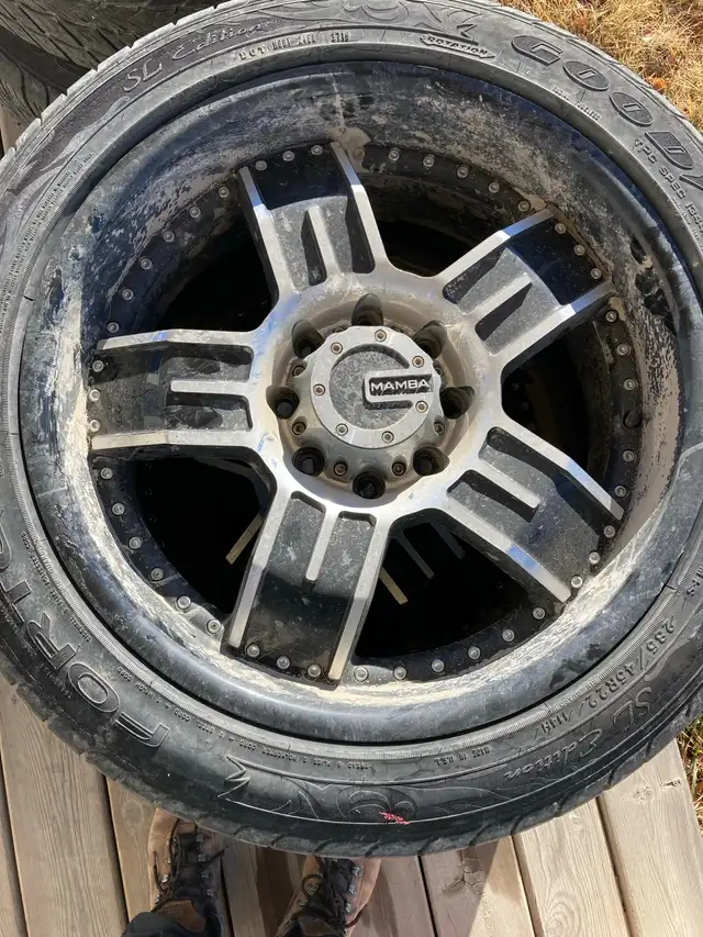 GMC half ton 22’ rims and tires in Other in Red Deer - Image 3
