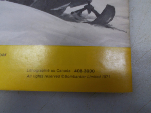 Botte 1967, Vidéo et littérature Ski-Doo Bombardier 71-72' dans Motoneiges  à Ville de Montréal - Image 4