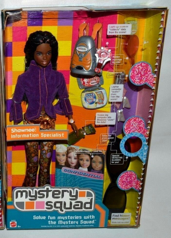 2002 MYSTERY SQUAD AFRICAN A. BARBIE DOLL SHAWNEE +ACCESSORIES! in Toys & Games in Mississauga / Peel Region