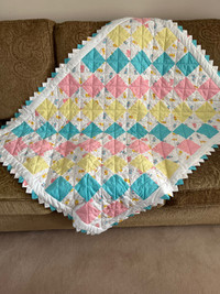 Carebear quilted baby blanket