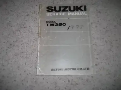 For sale: 1973 Suzuki TM250 Original Service Manual... This manual is used and is in decent conditio...