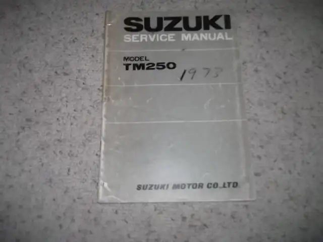 1973 Suzuki TM250  Original  Service Manual in Other in City of Toronto - Image 2