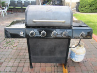 Backyard Grill 5 Burner BBQ With Side Burner And 3 Propane Tanks