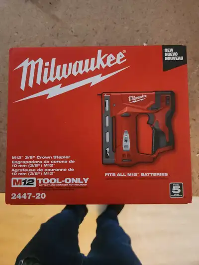 Milwaukee M12 3/8 Crown Stapler, View more
