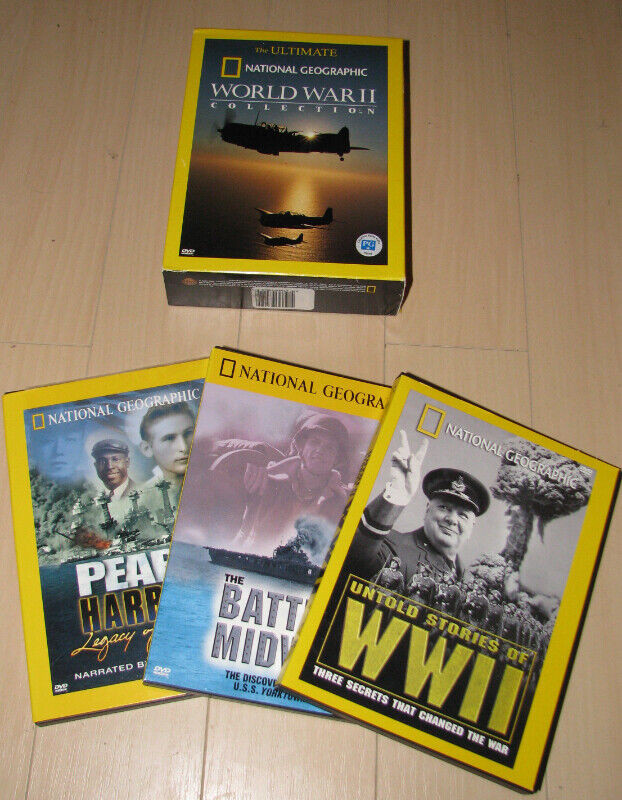 National Geographics 3 DVDs Ultimate World War II Collection in CDs, DVDs & Blu-ray in Mississauga / Peel Region