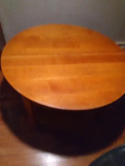 Antique Tiger Oak dining room table., View more