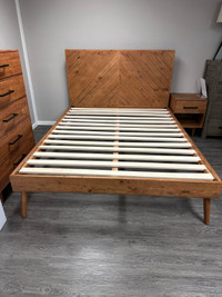 Cypress Reclaimed Wood Platform Bed in Queen or King