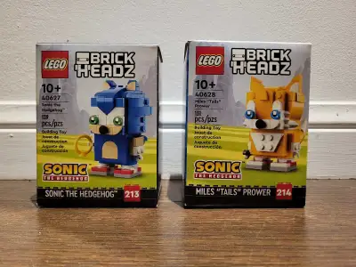 LEGO Sonic The Hedgehog Brickheadz (BNIB) Sold as a bundle of 2 sets, not sold individually. Pickup...
