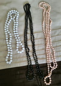 Fashion Bead Necklaces 3-PC Set (Non-Precious Jewelry)