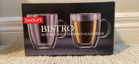 BRAND NEW BODUM COFFEE MUGS (SET OF 2)