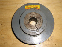 Pulley, double groove sheave also a variable pitch